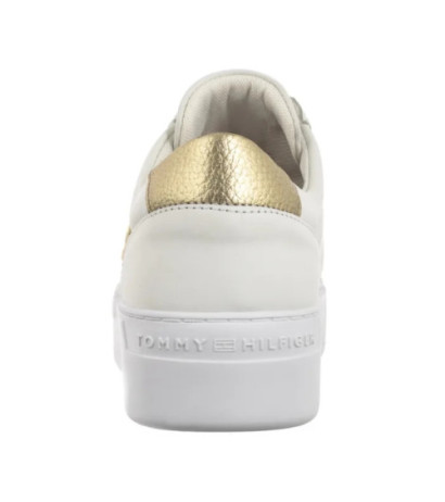 Tommy Hilfiger Platform Court Sneaker Metallics White FW0FW08648 YBS (TH1313-a) bateliai