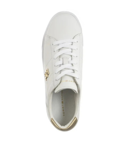 Tommy Hilfiger Platform Court Sneaker Metallics White FW0FW08648 YBS (TH1313-a) bateliai