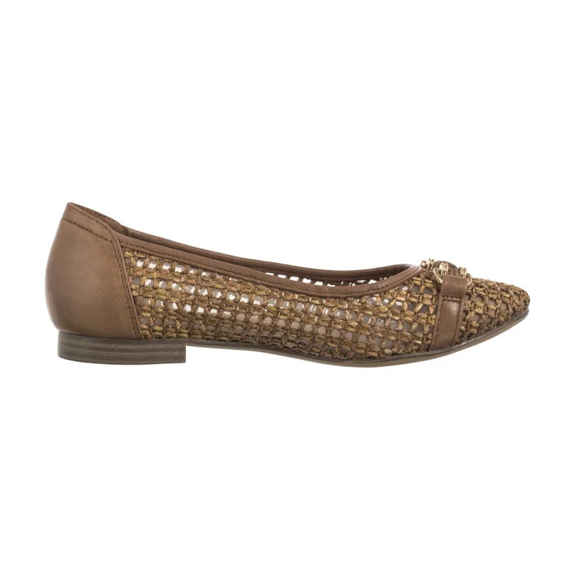 Tamaris Brązowe 1-22138-44 Cognac (TM529-a) bateliai