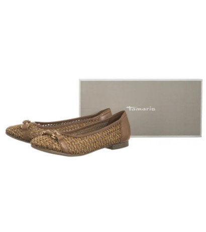 Tamaris Brązowe 1-22138-44 Cognac (TM529-a) bateliai