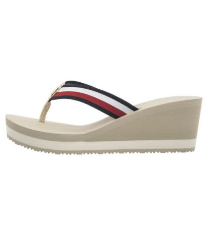 Tommy Hilfiger TH Corporate Wedge Beach Sandal Muslin FW0FW08520 ACJ (TH1314-a) šlepetės