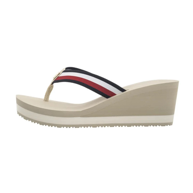 Tommy Hilfiger TH Corporate Wedge Beach Sandal Muslin FW0FW08520 ACJ (TH1314-a) šlepetės