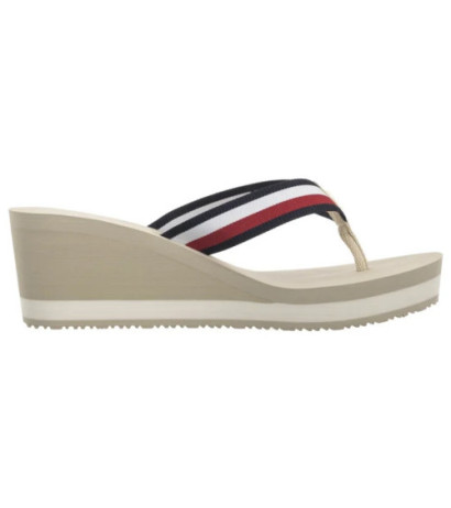 Tommy Hilfiger TH Corporate Wedge Beach Sandal Muslin FW0FW08520 ACJ (TH1314-a) šlepetės