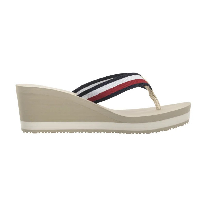 Tommy Hilfiger TH Corporate Wedge Beach Sandal Muslin FW0FW08520 ACJ (TH1314-a) šlepetės
