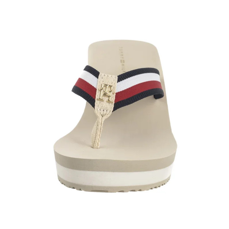 Tommy Hilfiger TH Corporate Wedge Beach Sandal Muslin FW0FW08520 ACJ (TH1314-a) šlepetės