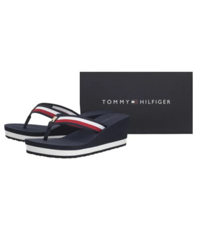 Tommy Hilfiger TH Corporate Wedge Beach Sandal Space Blue FW0FW08520 DW6 (TH1314-b) šlepetės