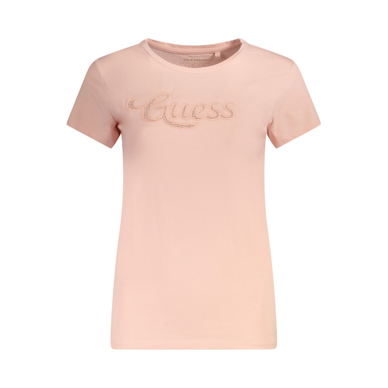 Guess jeans marškinėliai W5GI47KA0Q1 Rožinė