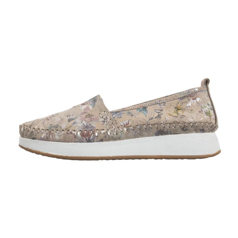 Venezia Beżowe w Kwiaty E124NUBEOBM029 (VE835-a) batai