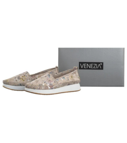 Venezia Beżowe w Kwiaty E124NUBEOBM029 (VE835-a) batai