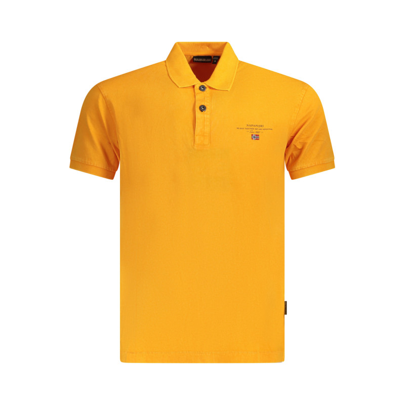 Napapijri polo marškinėliai NP0A4GB4ELBASJERSEY Oranginė