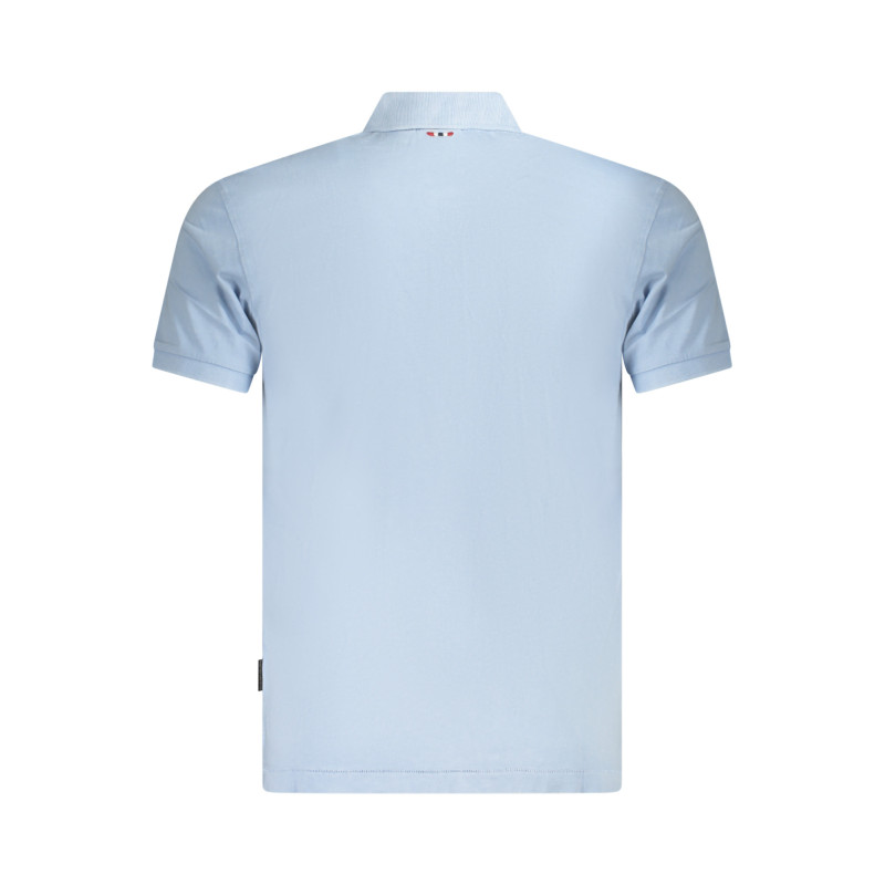 Napapijri polo marškinėliai NP0A4GB4ELBASJERSEY Žydra