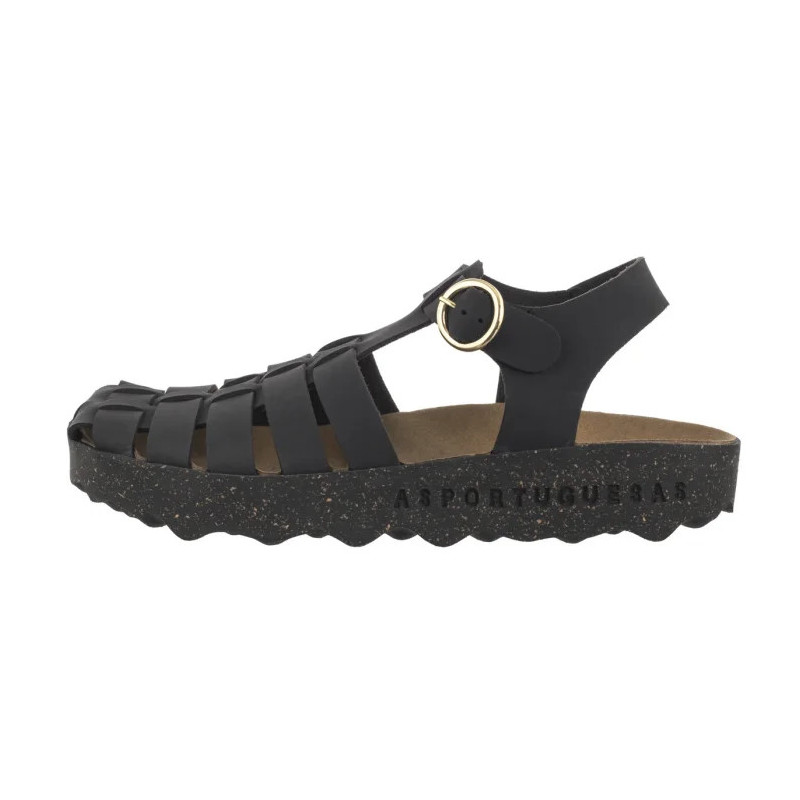 Asportuguesas Calix L Eco Nubu Black P018277000 (AP19-a) sandalai