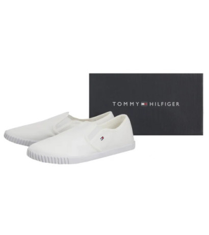 Tommy Hilfiger Canvas Slip-On Sneaker White FW0FW08640 YBS (TH1315-a) sportiniai bateliai