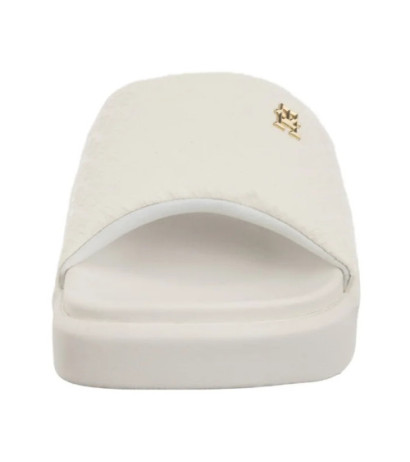 Tommy Hilfiger Platform Monogram Poolslide Ancient White FW0FW08526 YBH  (TH1316-a) Moteriški batai/šlepetės