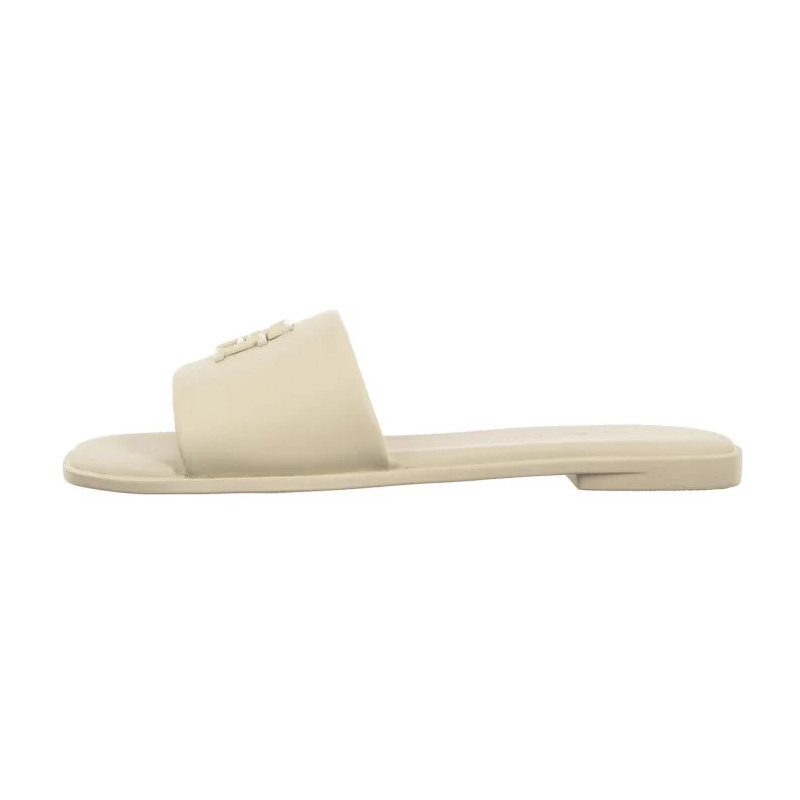 Tommy Hilfiger TH Logo Hardware Leather Mule Muslin FW0FW08806 ACJ (TH1320-a) Moteriški batai/šlepetės