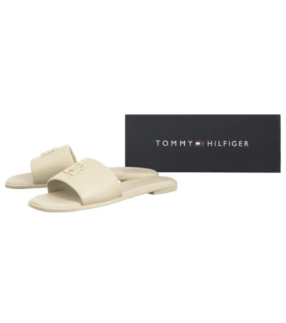 Tommy Hilfiger TH Logo Hardware Leather Mule Muslin FW0FW08806 ACJ (TH1320-a) Moteriški batai/šlepetės