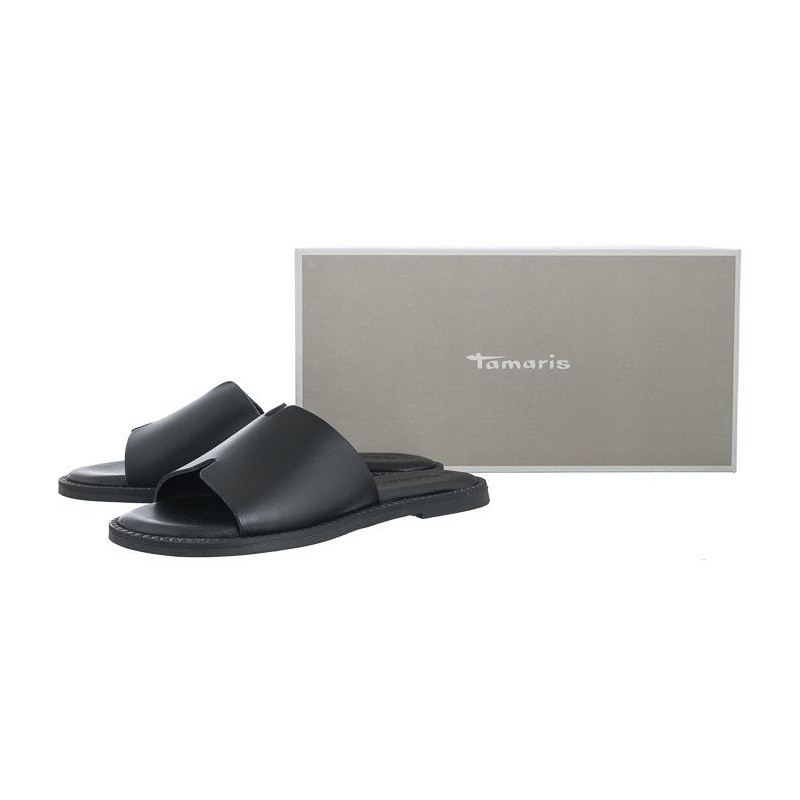 Tamaris Czarne 1-27135-42 001 Black (TM484-a) Moteriški batai/šlepetės