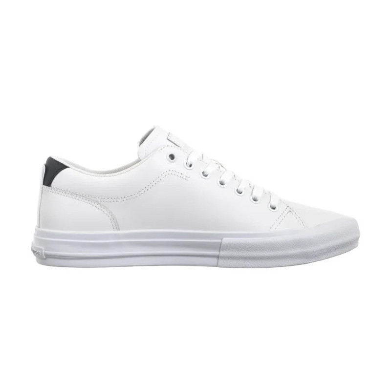 Tommy Hilfiger TH Hi Vulc Street Lth Patch White/Desert Sky FM0FM05312 0K5 (TH1326-a) sportiniai bateliai 