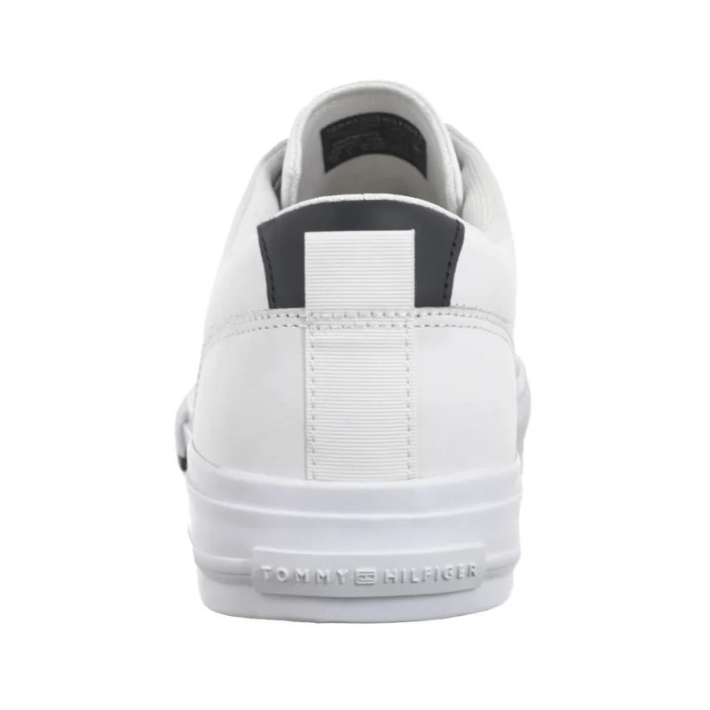 Tommy Hilfiger TH Hi Vulc Street Lth Patch White/Desert Sky FM0FM05312 0K5 (TH1326-a) sportiniai bateliai 