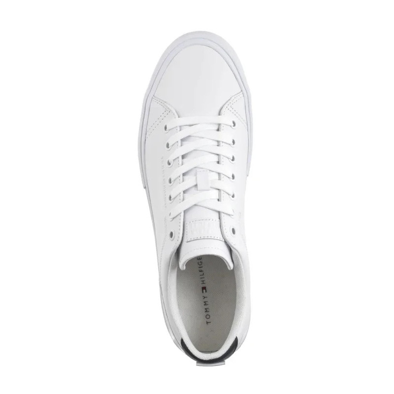 Tommy Hilfiger TH Hi Vulc Street Lth Patch White/Desert Sky FM0FM05312 0K5 (TH1326-a) sportiniai bateliai 