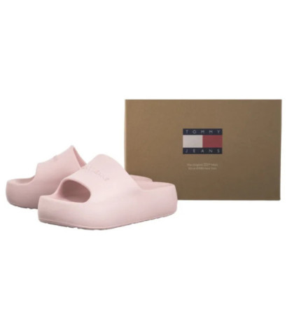 Tommy Hilfiger Tjw Chunky Pool Slide Ess Delicate Pink EN0EN02879 TIO (TH1325-a) Moteriški batai/šlepetės