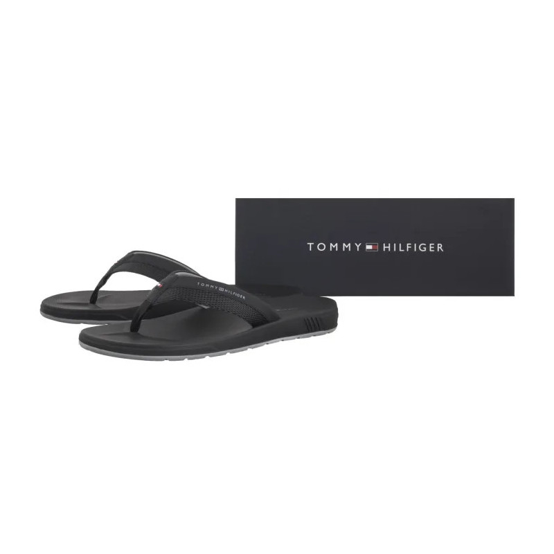 Tommy Hilfiger Molded Hilfiger Beach Sandal Black FM0FM05361 BDS (TH1334-b) batai