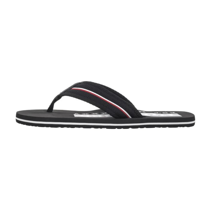 Tommy Hilfiger Corporate Hilfiger Beach Sandal Black FM0FM05436 BDS (TH1321-b) batai
