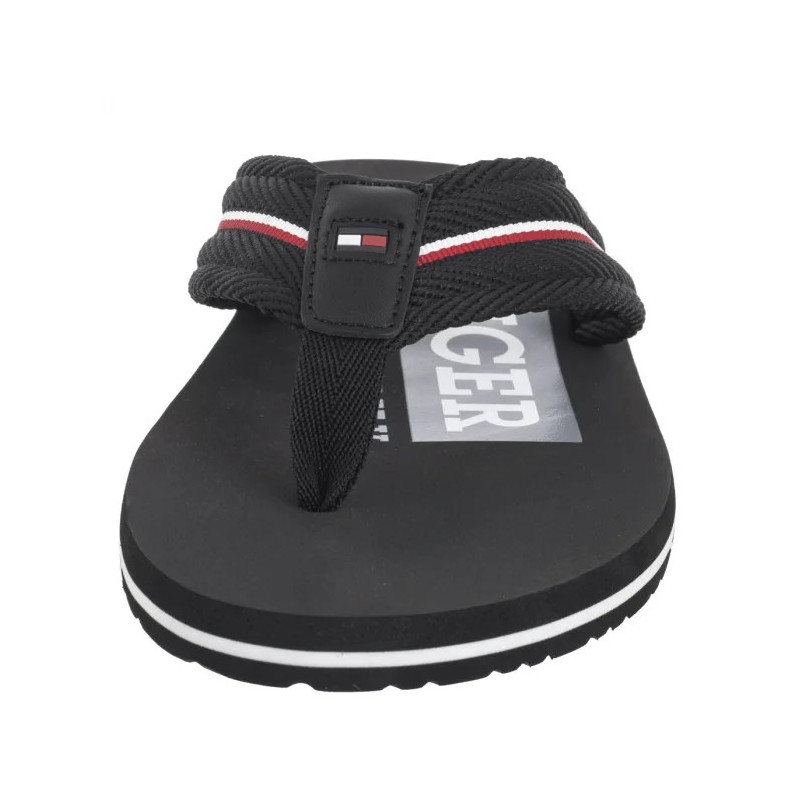 Tommy Hilfiger Corporate Hilfiger Beach Sandal Black FM0FM05436 BDS (TH1321-b) batai