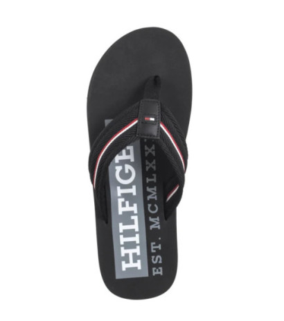 Tommy Hilfiger Corporate Hilfiger Beach Sandal Black FM0FM05436 BDS (TH1321-b) batai
