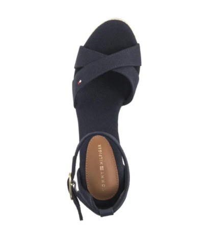 Tommy Hilfiger Flag High Wedge Espad Crisscross Space Blue FW0FW08661 DW6 (TH1329-a) batai