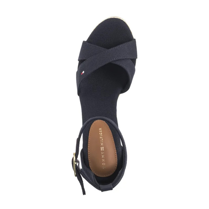 Tommy Hilfiger Flag High Wedge Espad Crisscross Space Blue FW0FW08661 DW6 (TH1329-a) batai