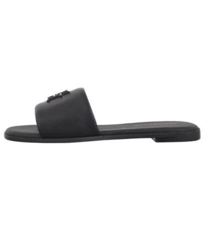 Tommy Hilfiger TH Logo Hardware Leather Mule Black FW0FW08806 BDS (TH1320-b) Moteriški batai/šlepetės
