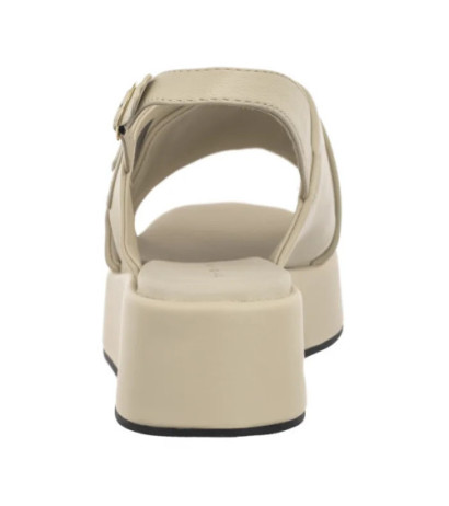 Tommy Hilfiger TH Logo Hw Padded Leather Sandal Muslin FW0FW08808 ACJ (TH1335-a) bateliai
