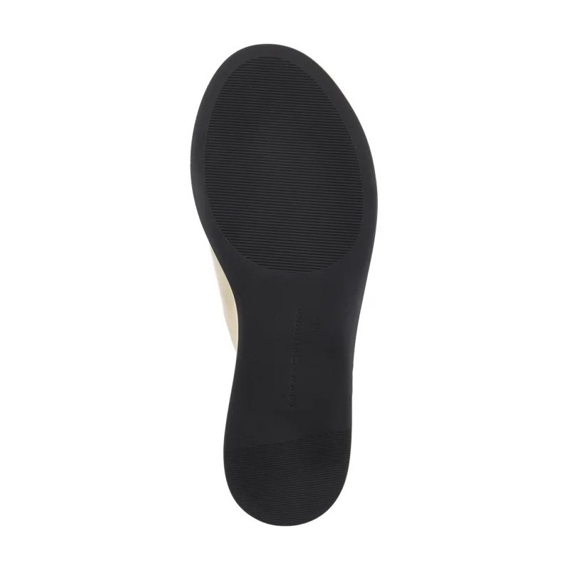 Tommy Hilfiger TH Logo Hw Padded Leather Sandal Muslin FW0FW08808 ACJ (TH1335-a) bateliai
