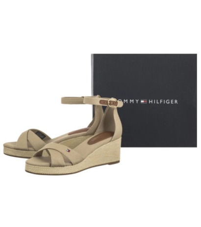 Tommy Hilfiger Flag Criss-Cros Mid Wedge Espad Horseradish FW0FW08481 ACC (TH1337-a) batai