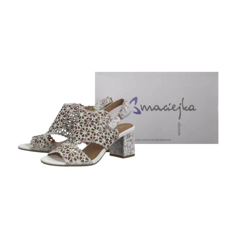 Maciejka Białe+Kwiaty N6518-11/00-1 (MA1207-c) bateliai