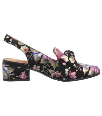Maciejka Czarne w Kwiaty N6539-43/00-1 (MA1206-d) bateliai