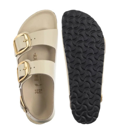 Birkenstock Milano Big Buckle High-Shine Ecru 1025395 (BK287-b) sandalai