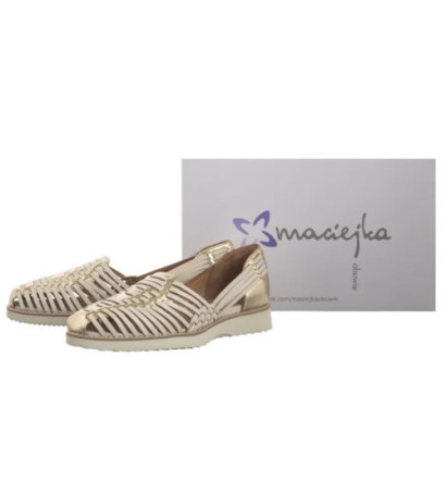 Maciejka Beżowo-Złote N6803-04/00-1 (MA1334-a) sandalai