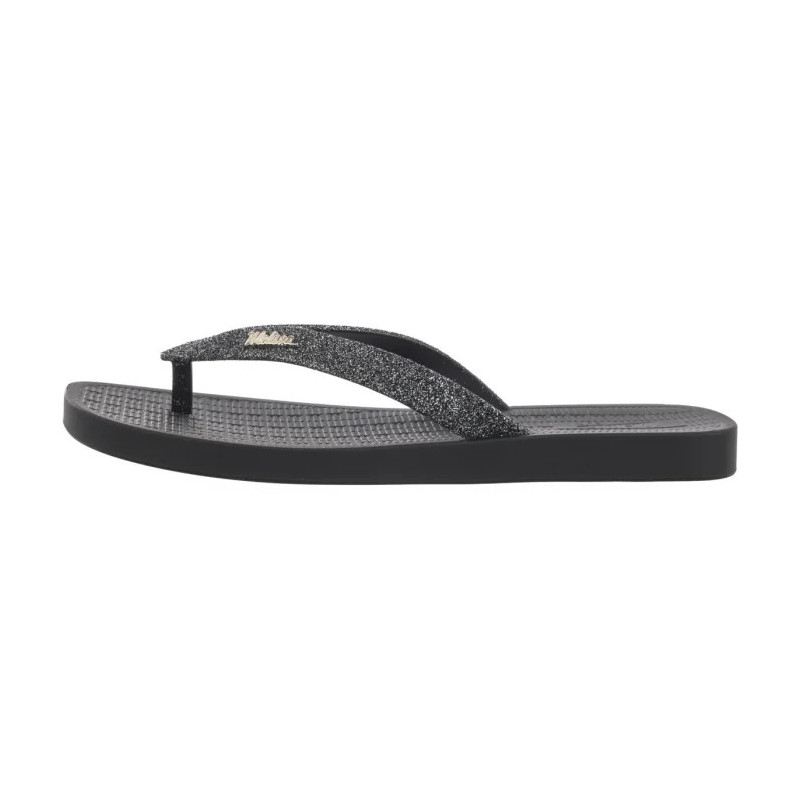 Melissa Sun Long Beach II AD 35781/AW132 Black/Silver (ML349-a) šlepetės