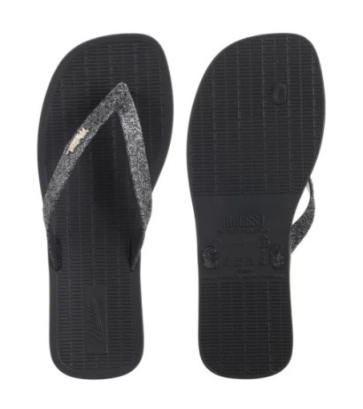 Melissa Sun Long Beach II AD 35781/AW132 Black/Silver (ML349-a) šlepetės