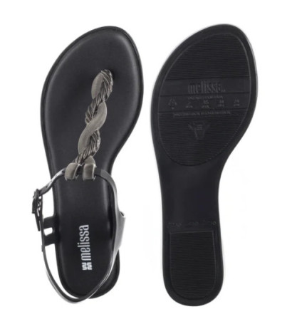 Melissa Solar Twist AD 36042/BF295 Black/Silver (ML351-b) šlepetės