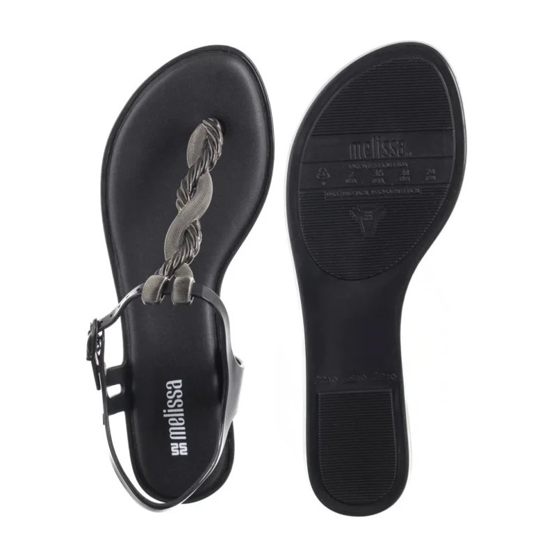 Melissa Solar Twist AD 36042/BF295 Black/Silver (ML351-b) šlepetės