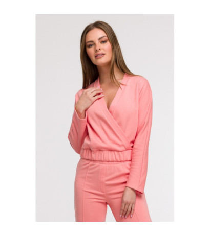 B292 Bluza z kopertowym...