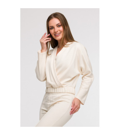 B292 Bluza z kopertowym...
