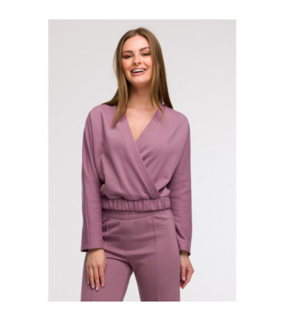 B292 Bluza z kopertowym...