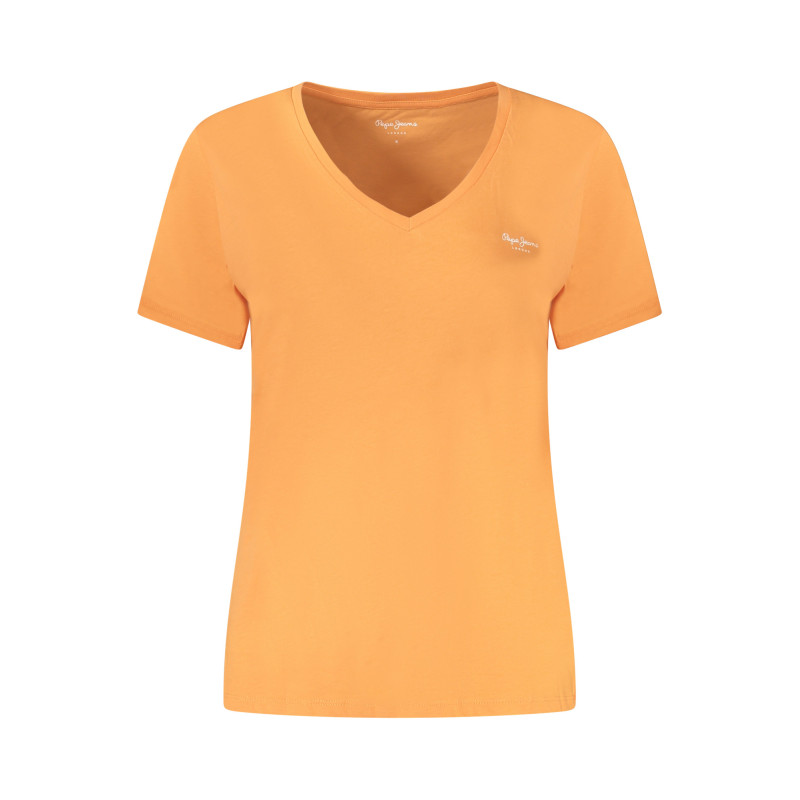 Pepe jeans marškinėliai PL506051MACYVNECK Oranginė