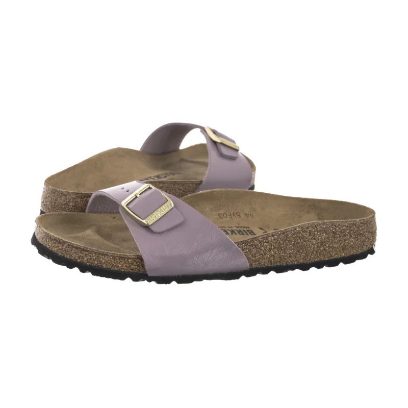 Birkenstock Madrid Shiny Snake Cream 439913 (BK41-p) Moteriški batai/šlepetės