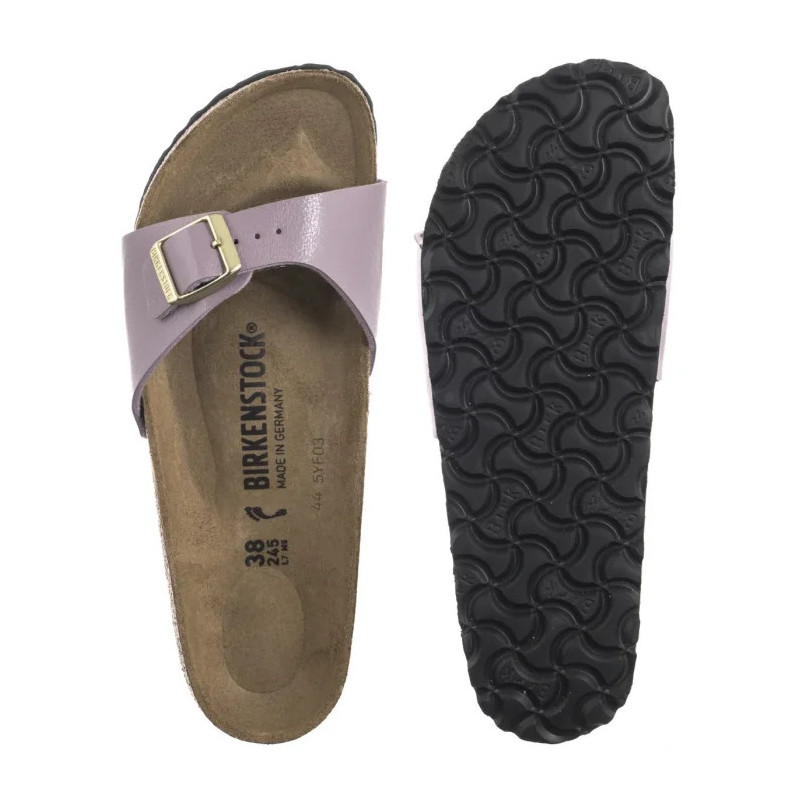 Birkenstock Madrid Shiny Snake Cream 439913 (BK41-p) Moteriški batai/šlepetės