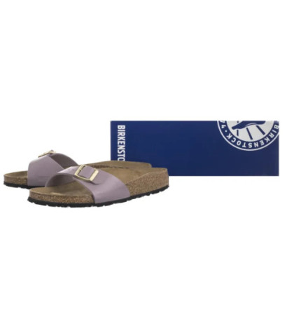 Birkenstock Madrid Shiny Snake Cream 439913 (BK41-p) Moteriški batai/šlepetės